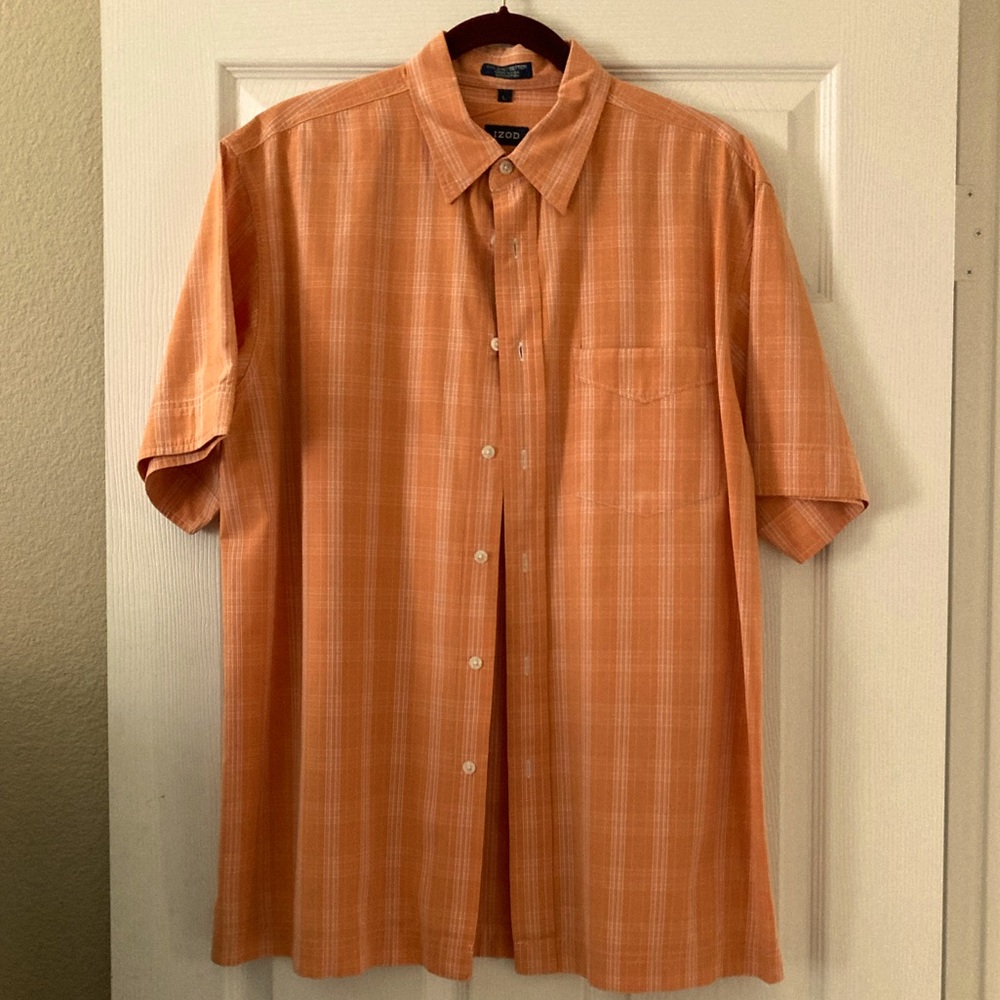 Orange & Cream Camp Shirt by IZOD